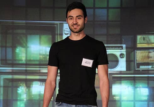 performing doing a tv monologue